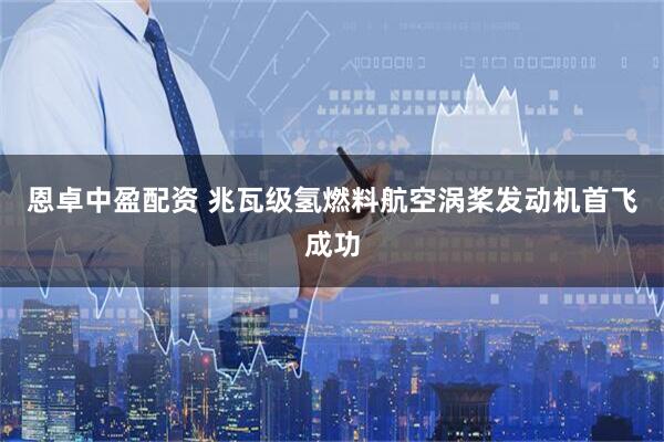 恩卓中盈配资 兆瓦级氢燃料航空涡桨发动机首飞成功
